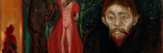 Edvard Munch: Sjalusi (1895). Foto: Dag Fosse / KODE